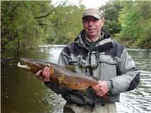 Mike Eliot returning a cock salmon