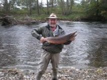 Simon Cordukes' 16lbs salmon from Indies