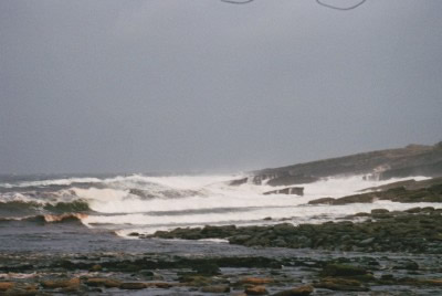 Rough seas in winter