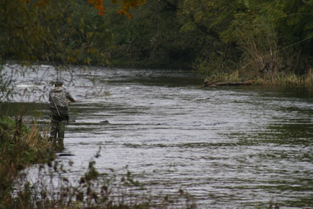 Simon Walter fishing Kirkinn 20 October 2012