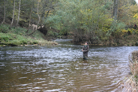 Tom fishing Red Brae