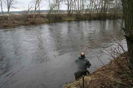 David Ramsay fishing Haughs
