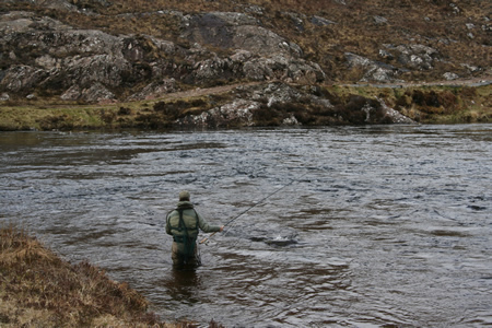 John Wood fishing Bothy Pool