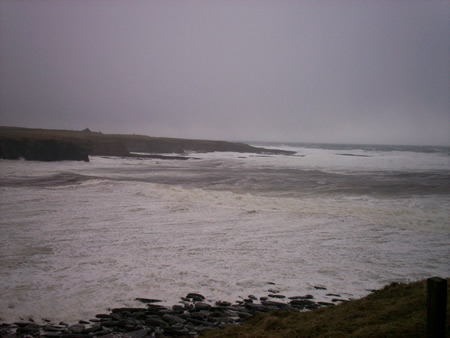 Rough seas