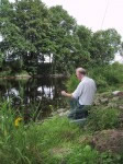 Alasdair Petrie covering Willows lies in low water