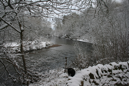 Red Brae Pool (Castle Beat) in the snow